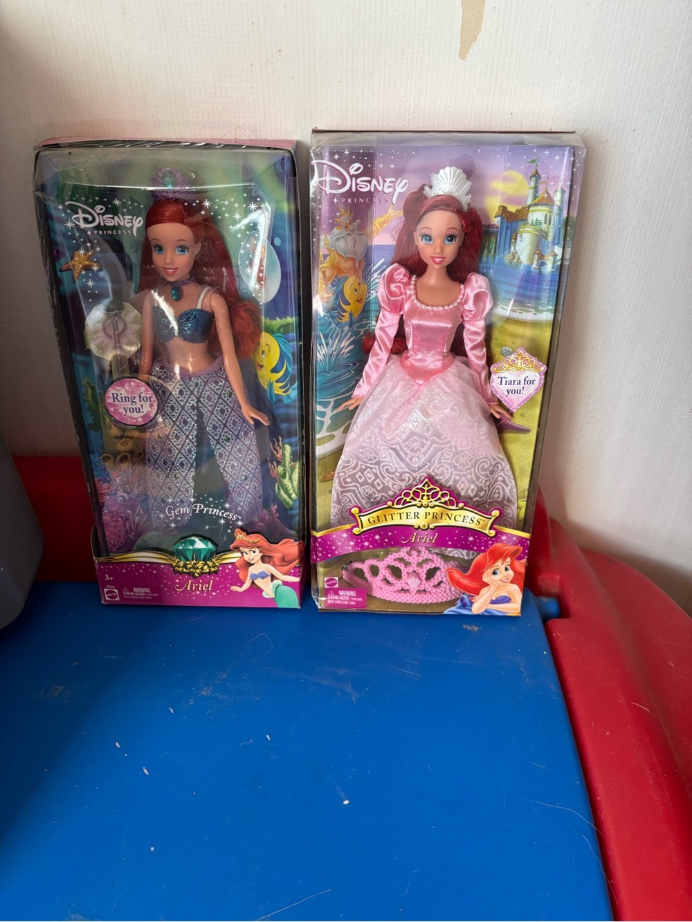 Disney Ariel Dolls - Teal Mermaid & Pink Princess Duo 20.00 each
